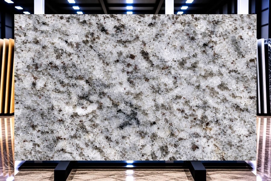 Andino White Absolute White Quartzite slab